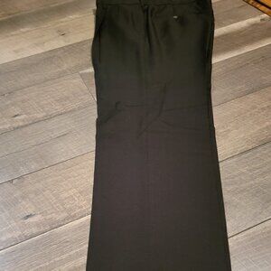 Haggar Men's Pleated Front Dress Pants Cuffed Hem Black  Size 34 x 32